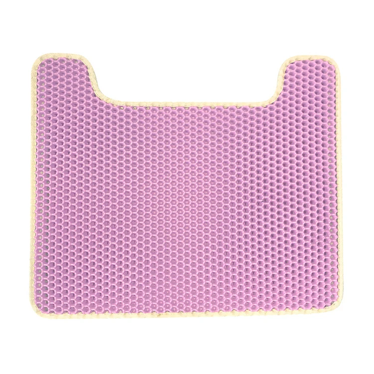 Factory Supply EVA Cat Litter Mat Washable Double-layer Folding Cat Litter Box Mat Honeycomb Detachable Cat Litter Mat