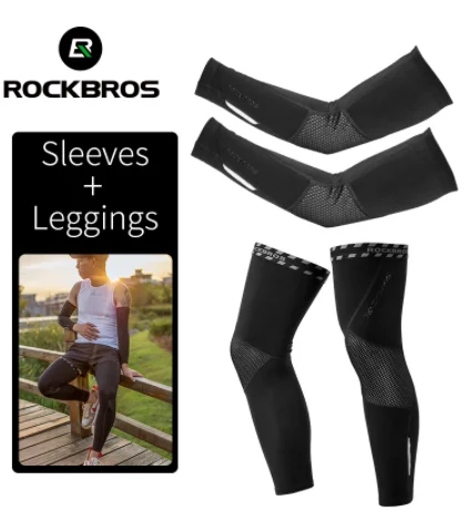 ROCKBROS Зимние флисовые теплые Рукава дышащие спортивные налокотники для фитнеса Чехлы для рук велосипедные беговые баскетбольные налокотники 1