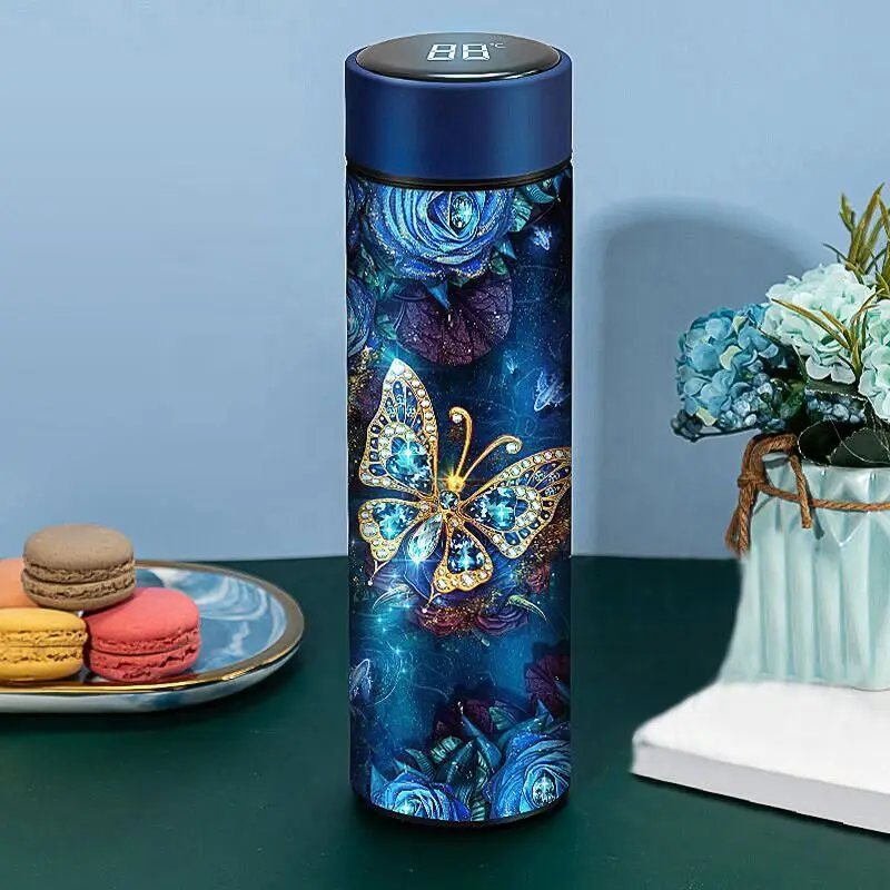 Wholesale Custom Stainless Steel Thermo Led Temperature Display Vacuum Insulated Smart Water Bottle