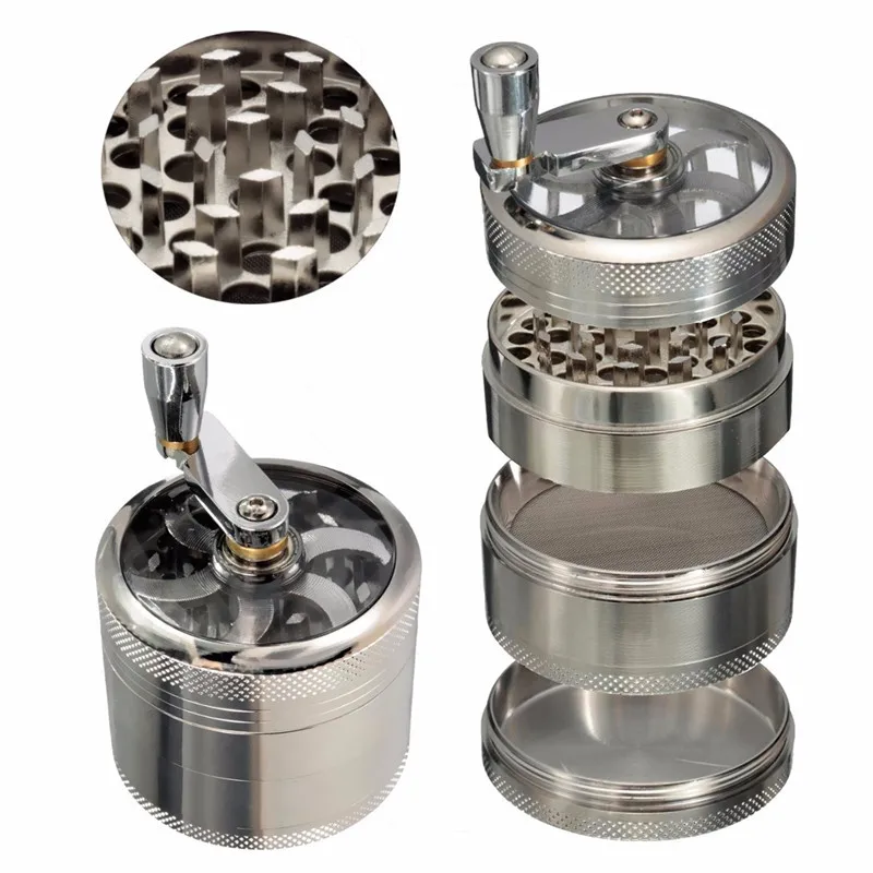 
wholesale stainless steel grinder machine mixer smoking mini custom smoking accessories herb grinder 