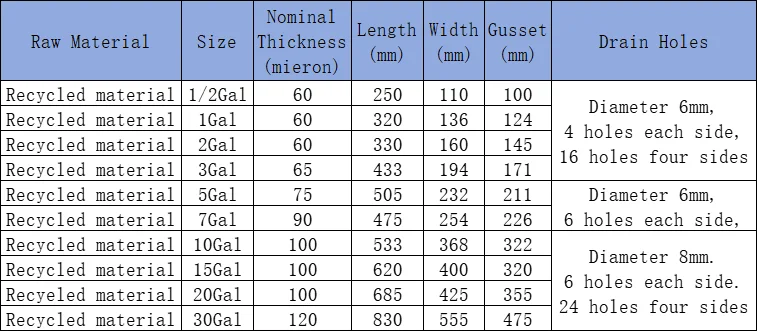 Custom 20*25cm Plastic Nursery Bags Pe Plastic Seedling Bag grow bags for plants