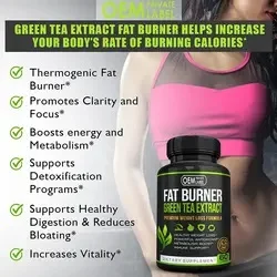 Customized herbal green pure natural body slimming flat abdominal fat curcumin reducing weight capsules