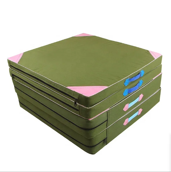 Высококачественный утолщенный органокремниевый складной гимнастический коврик для фитнеса, детский танцевальный коврик