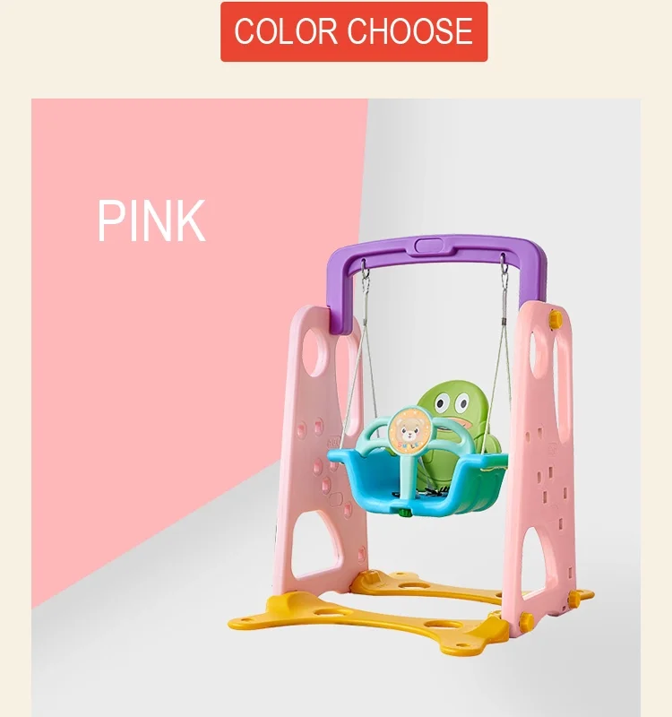 Feelkids baby indoor plastic kindergarten toy swing set for children