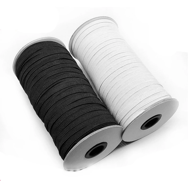 Handaiyanl2 in 1te Black Color Skinny Narrow 3 Lipstick 100% Polyester Elastic Band Garment Bags Home Textile Shoes Webbing