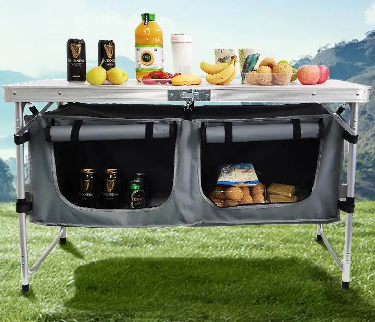 Outdoor folding table and chairs Field travel Mountain folding  Lightweight folding patio table