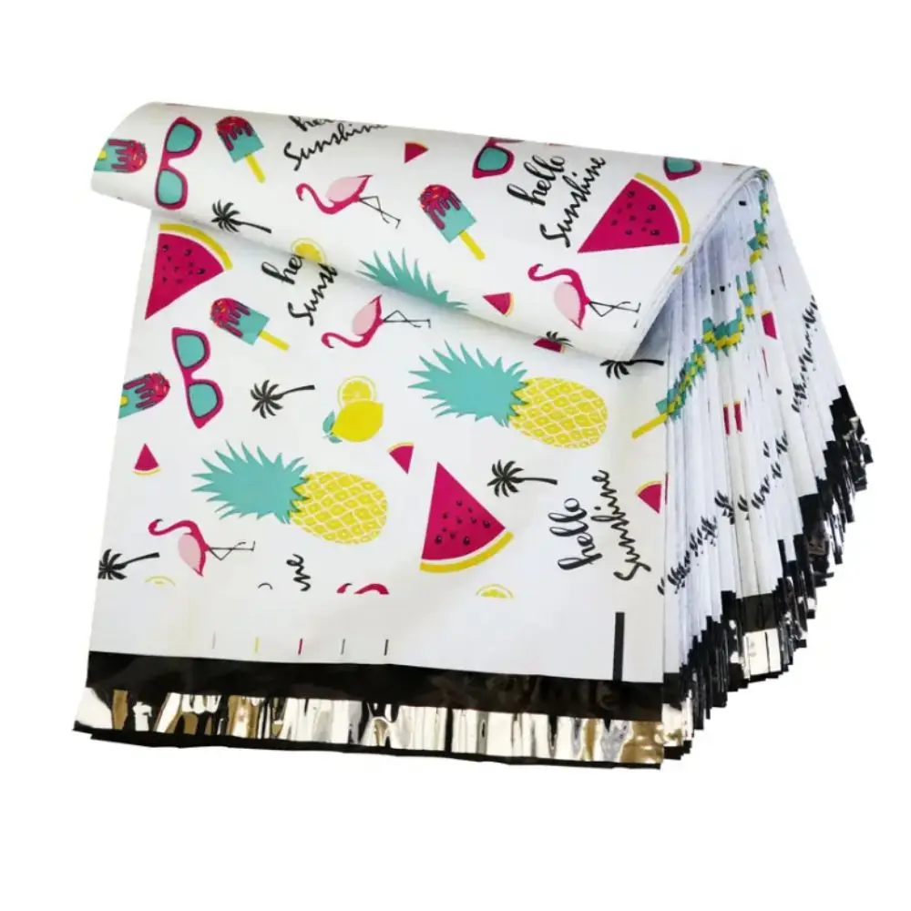 PBAT PLA  Corns Biodegradable Custom Polymailer 10x13 Courier Plastic Shipping Envelope Bags Compostable Wholesale Teal Mailer