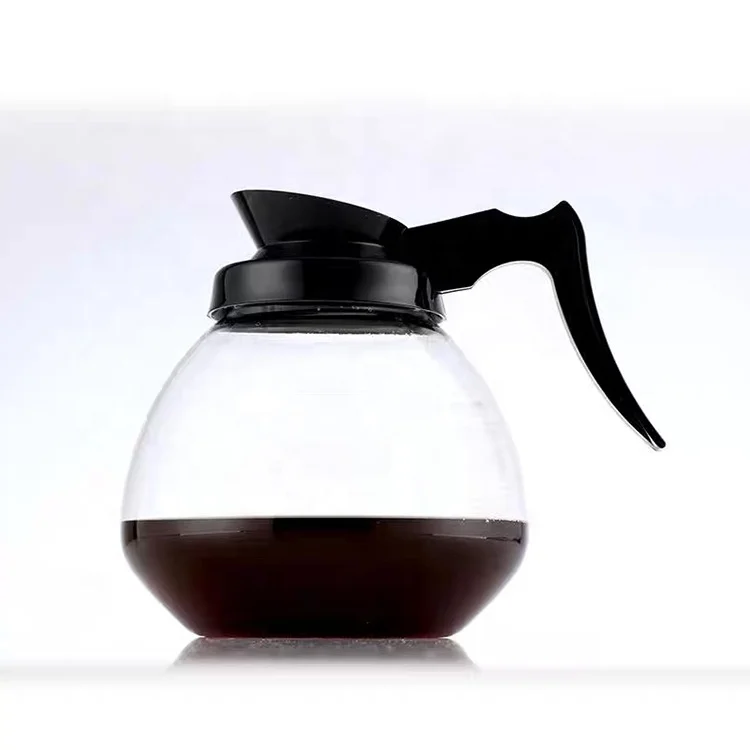 Wholesale Low Price glass coffee maker pot 12 cup high quality heatable borosilicate coffee pot for drip coffee maker carafe pot