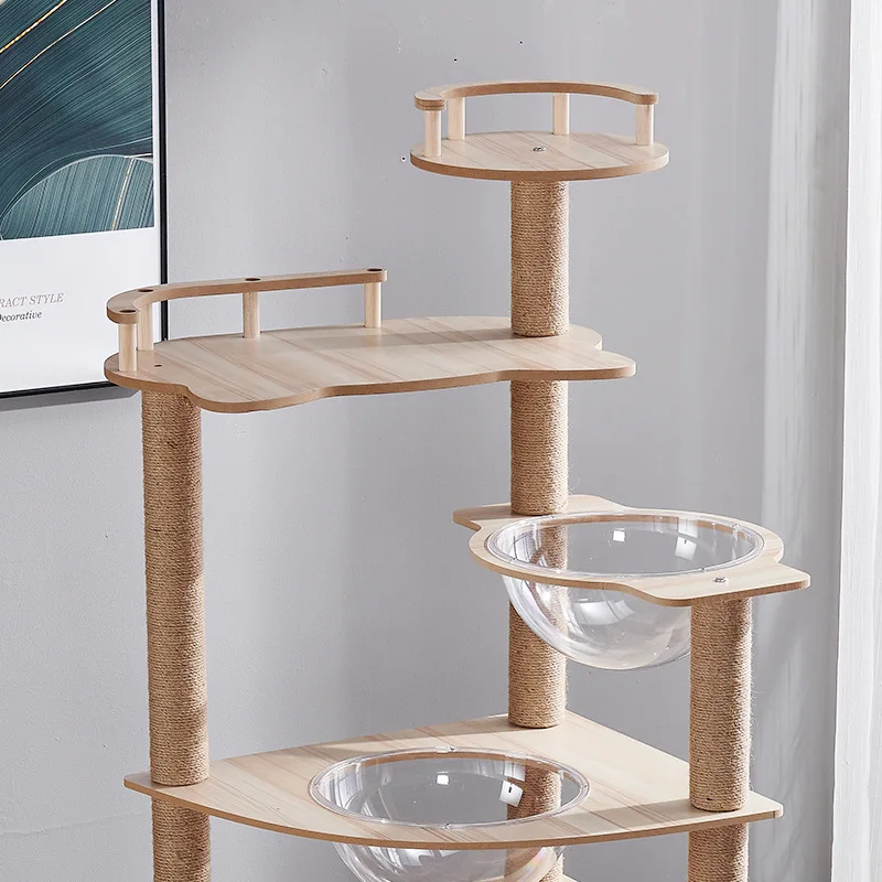 Cat Scratcher Tower Home Furniture Cat Toys Tree Pets Hammock Sisal Post Climbing Frame Toy Cat Scratching Board Climbing Frame