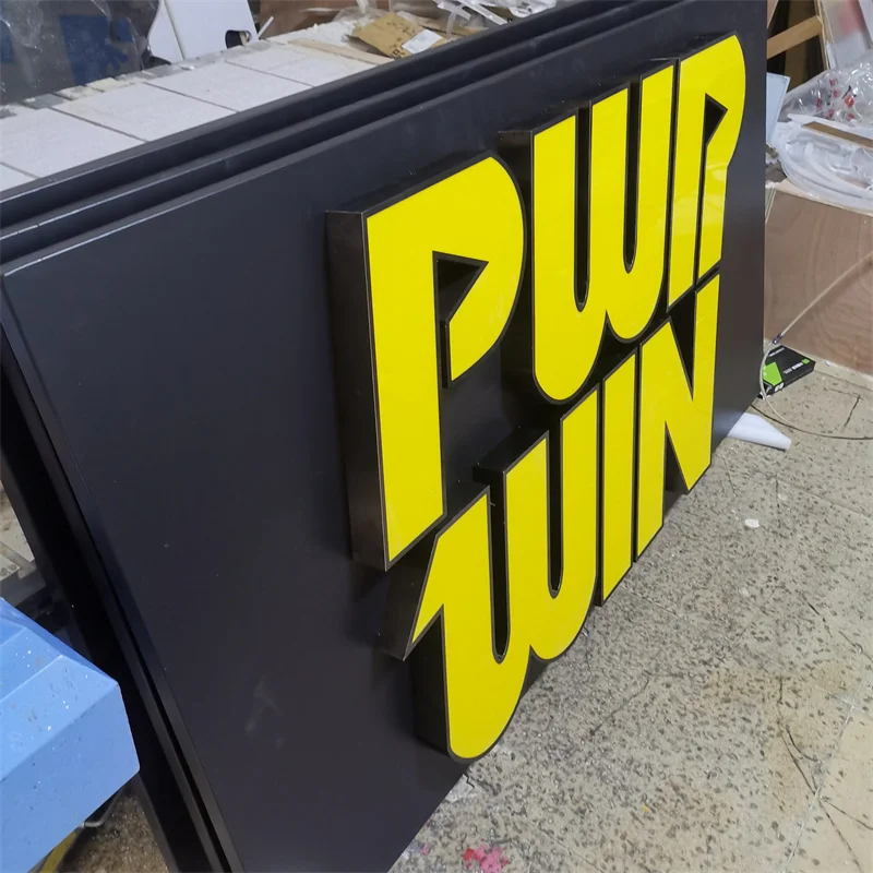 custom outdoor store front signs board 3d led logo outside business signage hotel channel letter storefront shop led sign