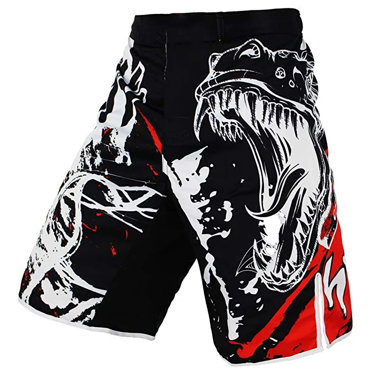 
Low MOQ Custom pattern logo lumpinee muay thai pants mma short man kickboxing shorts 