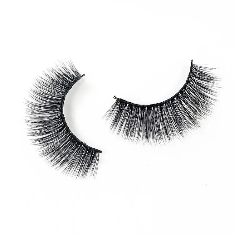 
Wholesale Diamond 3D Faux Lashes Silk Eyelashes Individual 100% Hand Made 3D Silk Eyelash 