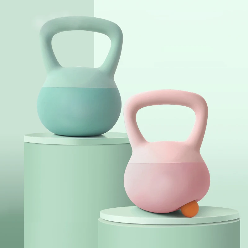 High Quality Wholesale Soft Fitness Kettlebell Personalizadas Equipment PVC Steel Sand Kettlebell
