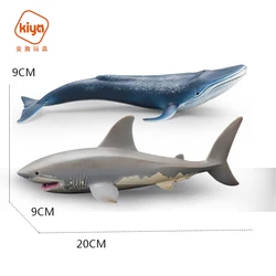 Kiya D113-2 Marine blue whale+shark educational toys children 2021 Other Toy Animal for boys