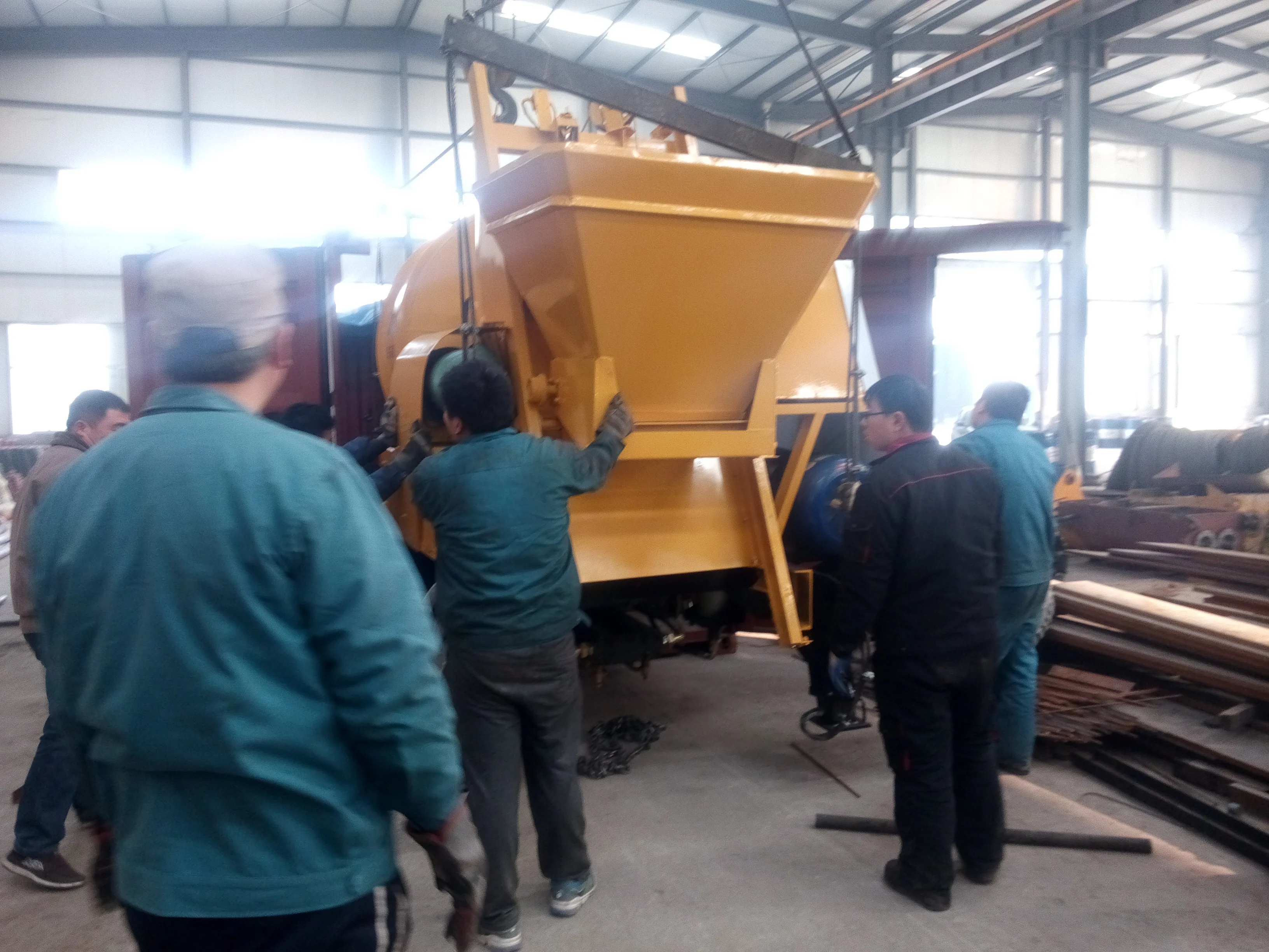 Diesel or electric Factory supply Mobile Trailer mounted concrete mixing pump machine  concrete mixer pump for construction