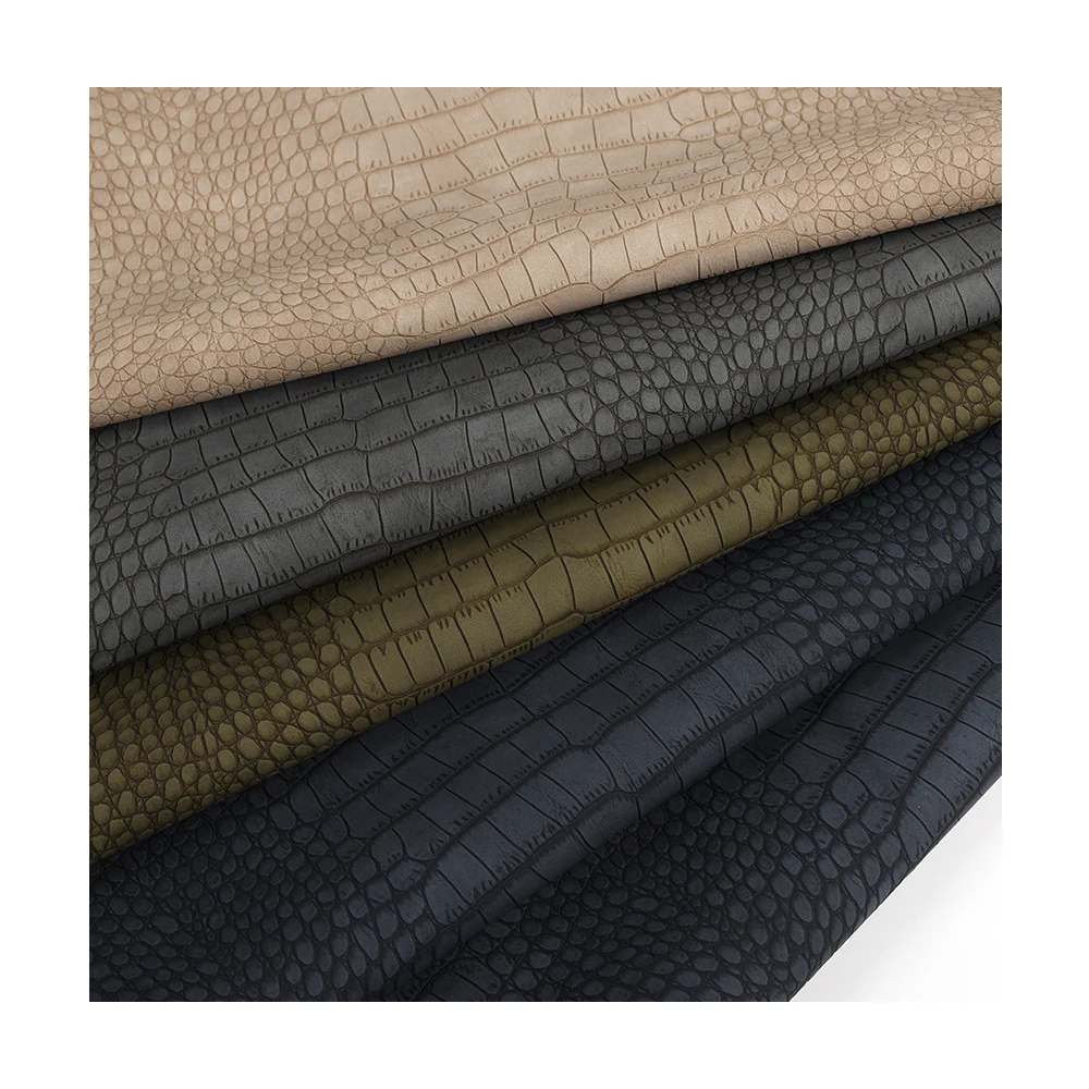 Best seller crocodile skin old_fashioned matte pu leather faux leather