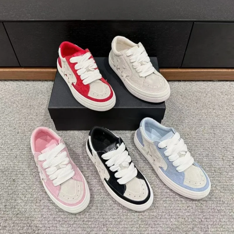 2024 spring and summer new couple bread shoes fashion fashion play personality Korean version star skateboard shoes