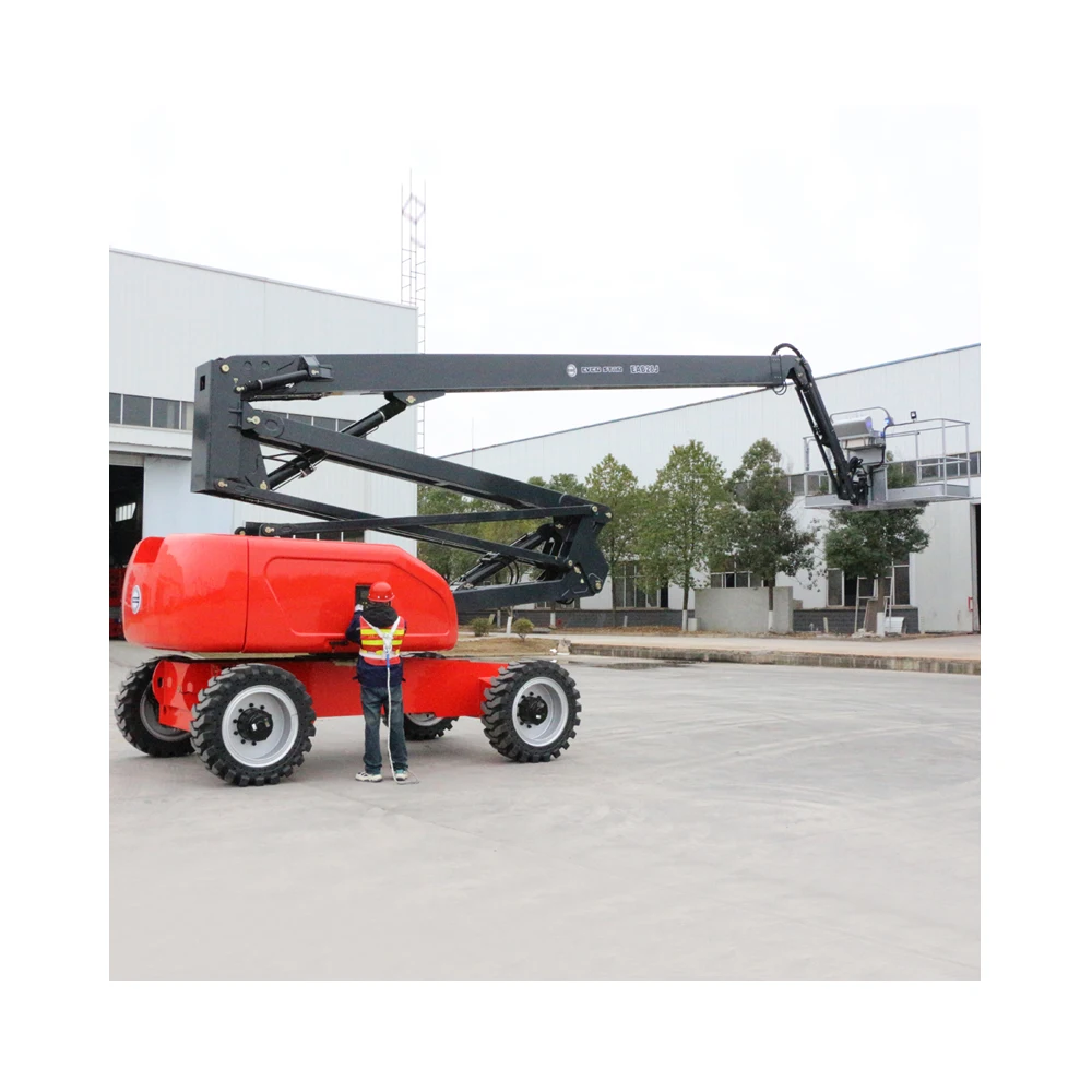 10m 12m Battery Powered Small Battery Power Light Hydraulic Man Articulating Telescopic Boom Lift for Repairing