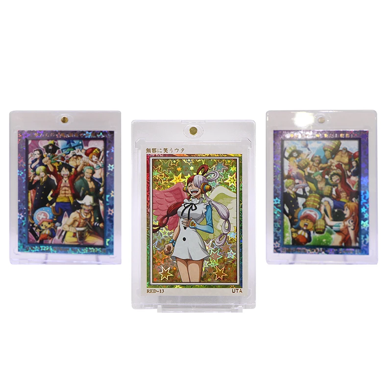 Custsom Case Trading Playing Card Game Basketball Football Holographic Foil Magnetic One Touch Holder Sports Trading Cards Boxes