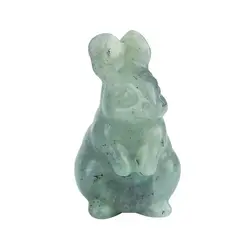 Wholesale Natural Crystal Rabbit Hand Carved Crystal Animal Multiple Color Agate Crystal Peter Rabbit for Decoration Gift