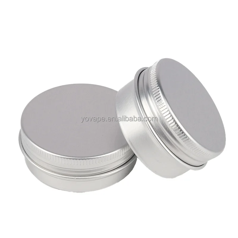 Food grade wide mouth neck 68mm diameter 60 ml 60g 60 g 60g 2 Ounce 2Oz integrated aluminum Mint metal tin cans with lid for Tea