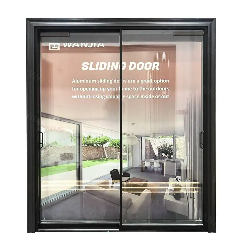 Minimalist Design Supplier Bulk Aluminum Door Smart Motorized Venetian Blind Glass Sliding Door