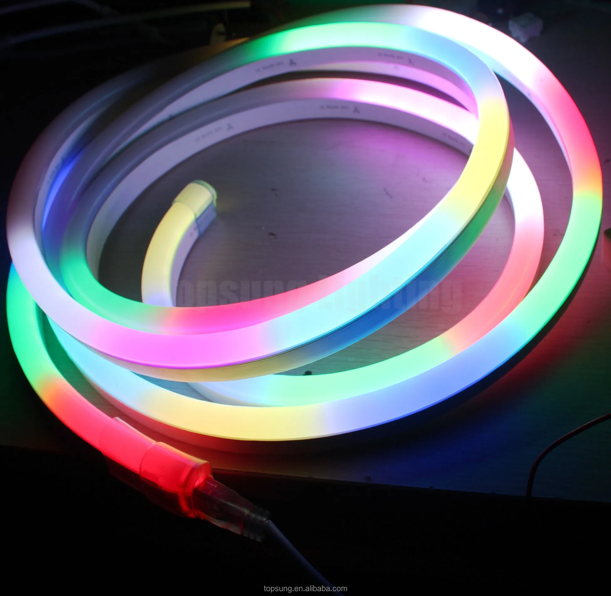 Amazing Topsung digital hose tube defiser for led strip lights 10x20mm dmx 512 rgbic led strip lights ip65
