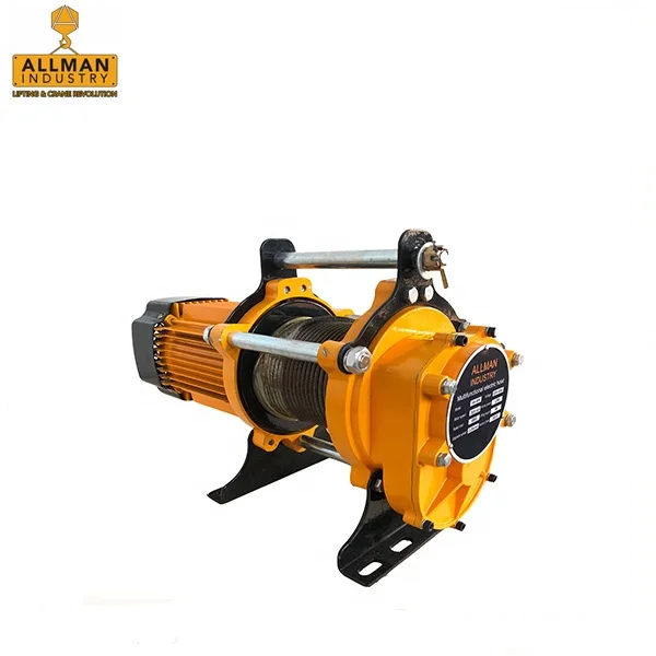 ALLMAN electric cable pulling winch with hook