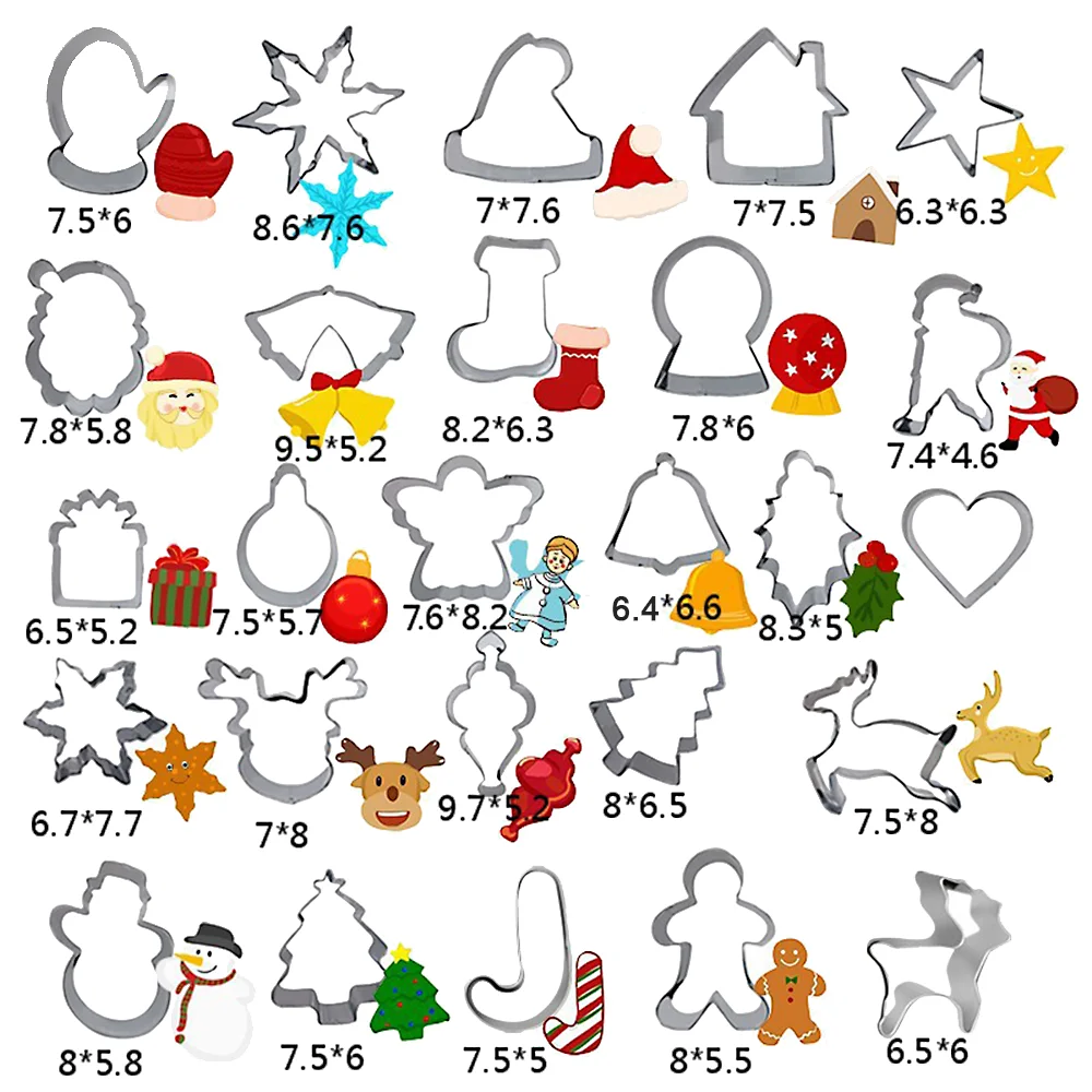 Форма для печенья из нержавеющей стали с изображением героев мультфильмов, Рождественская шляпа, форма для печенья, форма для рождественских носков, конфет, конфет, печенья