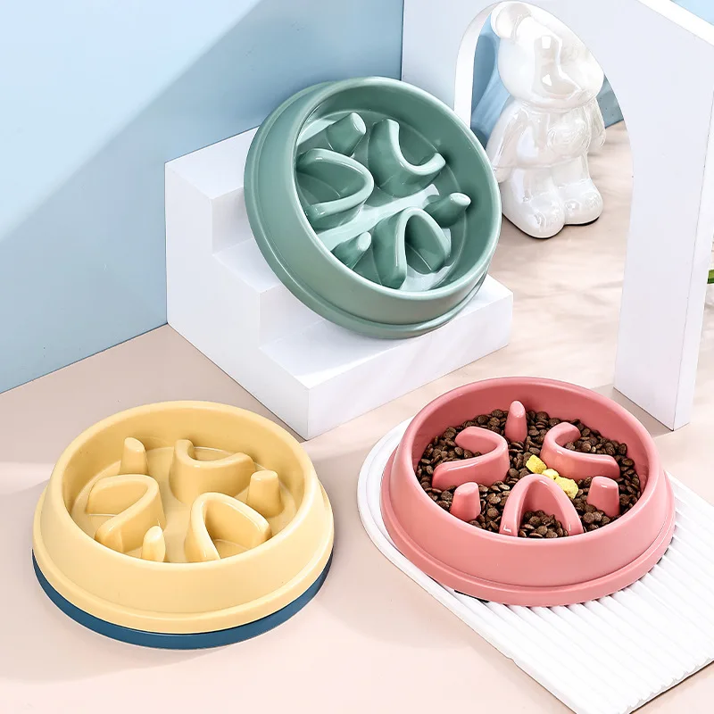 Pet Supplies Manufacture Wholesale Customized Oem New Dog Cat Food Feed Smart Slow Feeder Pet Bowl For Pets Big Dogs