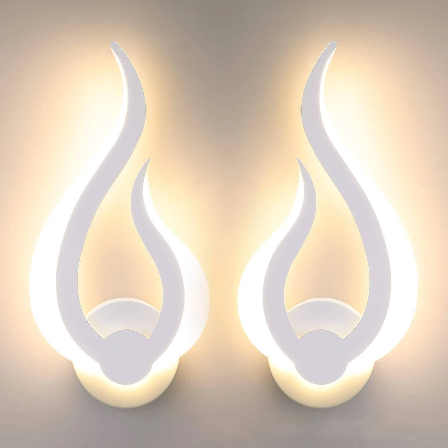 Современная светодиодная настенная лампа с эффектом пламени акриловый светильник для гостиной балкона лестницы коридора спальни прикроватная 10 Вт