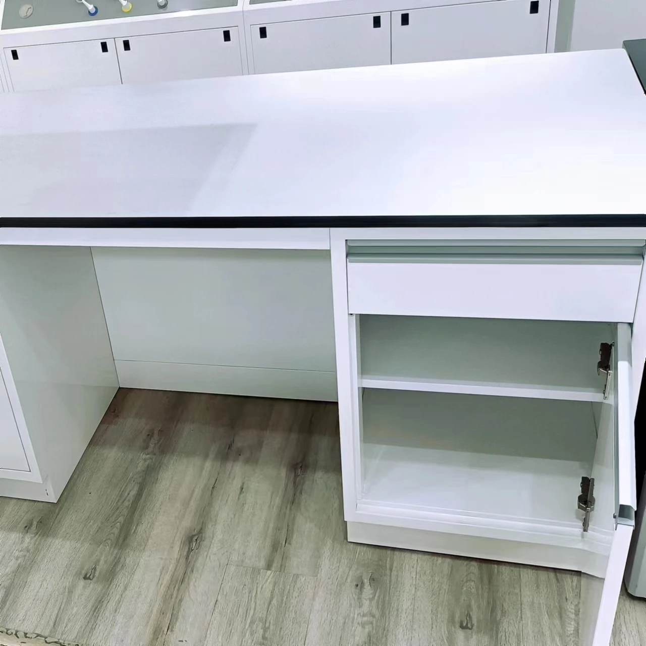 University Lab Biological Tables and Chair Steel Wooden Laboratory Equipment Desk Furniture Bench Modern School Tables ISO9001