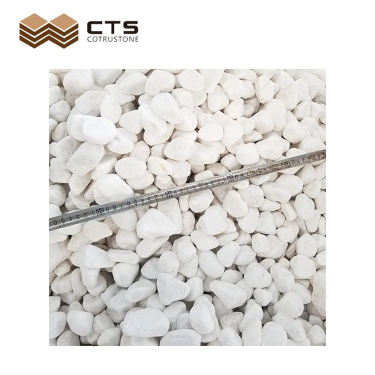 Hot Sale Red And Snow White Pebble Stone For Garden Decor Landscape River Stone