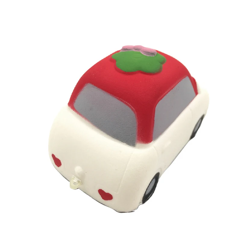Squishy Car Shape Toy High Quality Mini Kawaii Hello Kitty Cat Squeeze Anti Stress Squishy Car Soft Slow Rising Toys For Kids