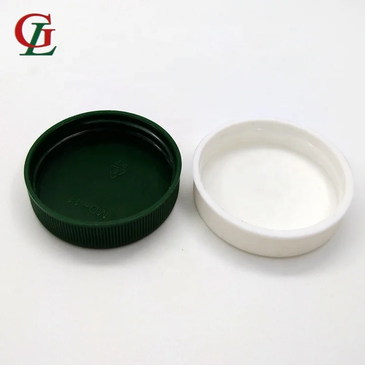 Bottle Caps PP Screw Lid Food Container Cover Custom Vial Top Lid Vitamin Bottle Screw Cap Best Selling 45mm-400 Rib Plastic
