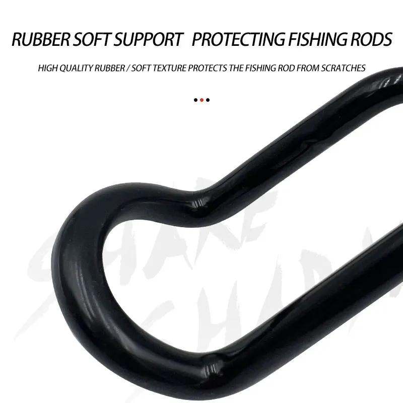 ShraeShark Stainless Steel Fish Pole Multi function Holder Automatic Fishing Rod Ground Mount Rack