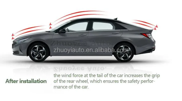 RS Saloon Sedan Universal Rear Trunk Spoiler Carbon Fiber Boot Wing BodyKit Car Parts For Audi A5 A6 RS6 A7 RS7 Tuning Accessory