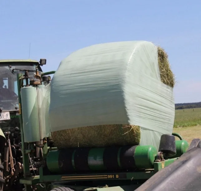 Agro stretch for hay plastic 750mm 2300m net wrap replacement 750mm1500m25mic blown round bale film