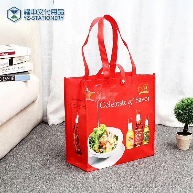 
Coated Recycled Non-woven Bags Shopping Carry Bag Hot Sale Pe Advertising Non Woven Cloth as Customized Maigao Bag Promotion 