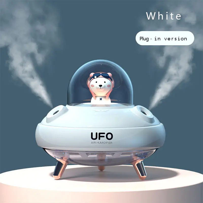 400ml 1000mah Manufacturer New Supplier Portable H2O UFO Double Spray Projection Humidifier USB Air Humidifier Mini Humidifier