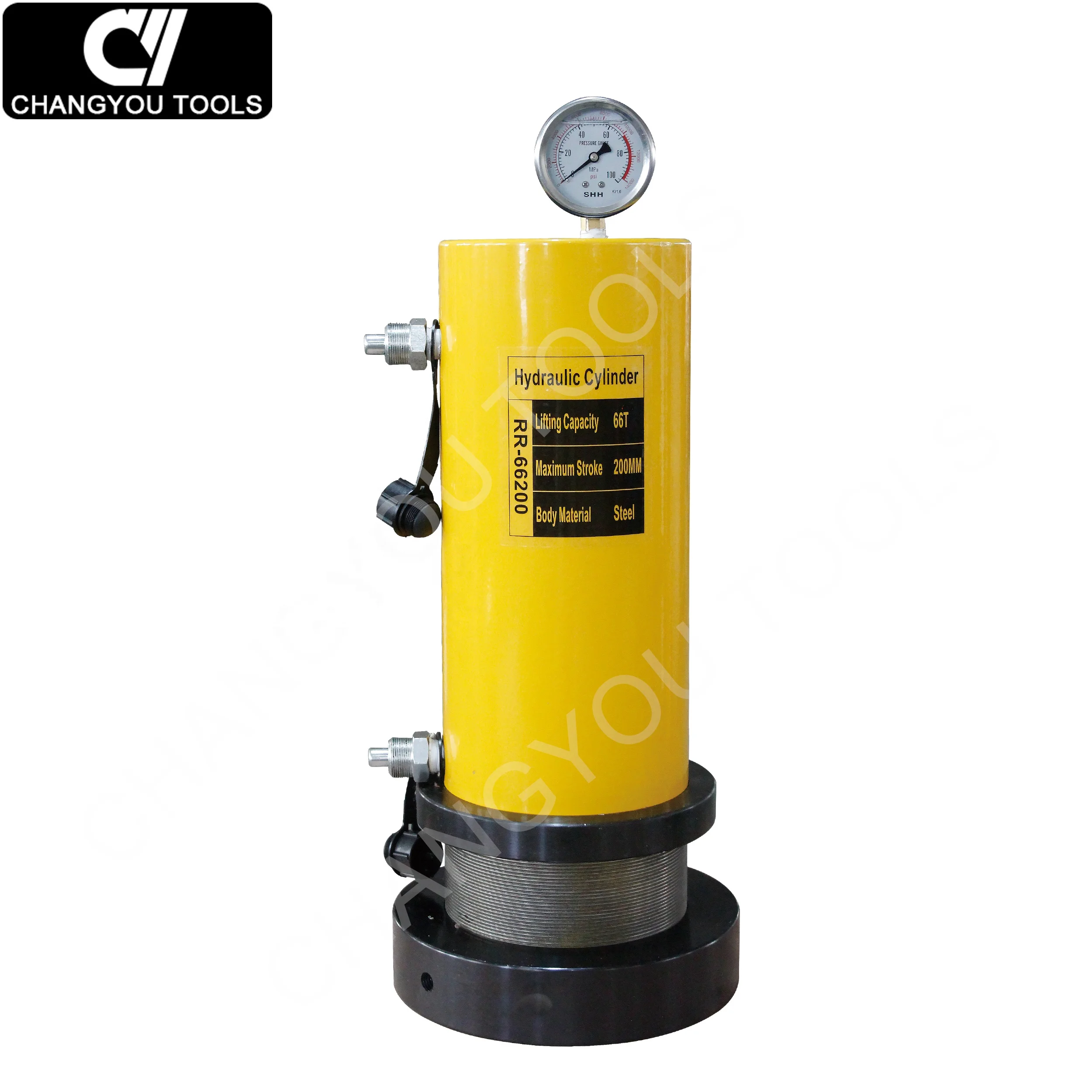 RR-66200 66Ton 200mm stroke lock nut hydraulic press cylinder