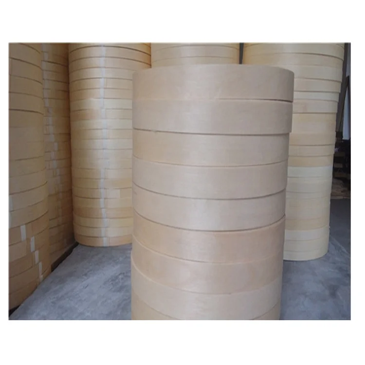 Custom PVC Natural Edge strip wood Veneer Tape And UV Edge Banding Veneer rolls