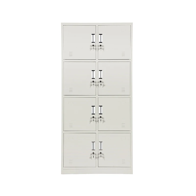 Hot sale 8 Door metal cabinet Steel Locker Metal Gym Storage Locker for Changing Room Steel Wardrobe lockers gym