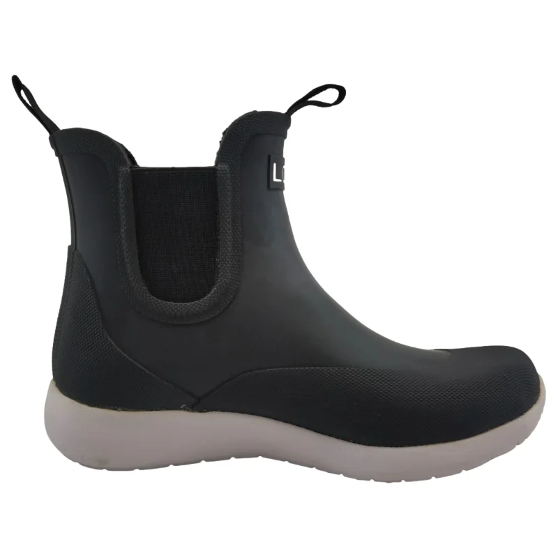New Style Waterproof Lady Gumboots Black Rubber Sport Shoes Light-weight Ankle  Women Chelsea Rain Boots