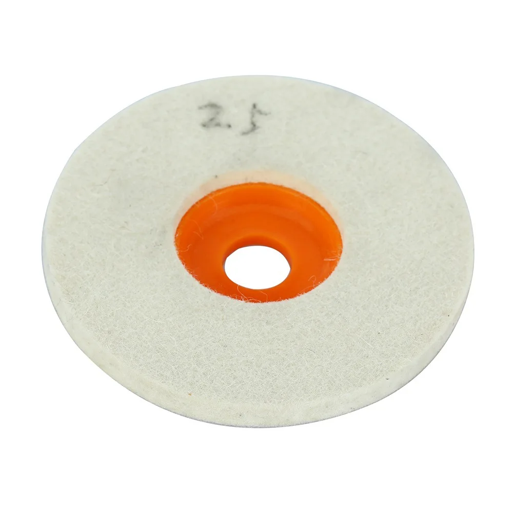 Pexmientas 4 Inch Angle Grinder Finishing Wheel Buffing Pads Wool Polishing Wheel Polishing Pad Wool Felt Disc