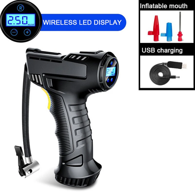 New Products Intelligent Portable Hand Held Tire Pump Digital Car Tire Inflator