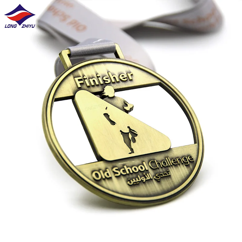 Longzhiyu 17 years logo run medals factory wholesale custom zinc alloy 5k finisher medals engraved marathon sport medals
