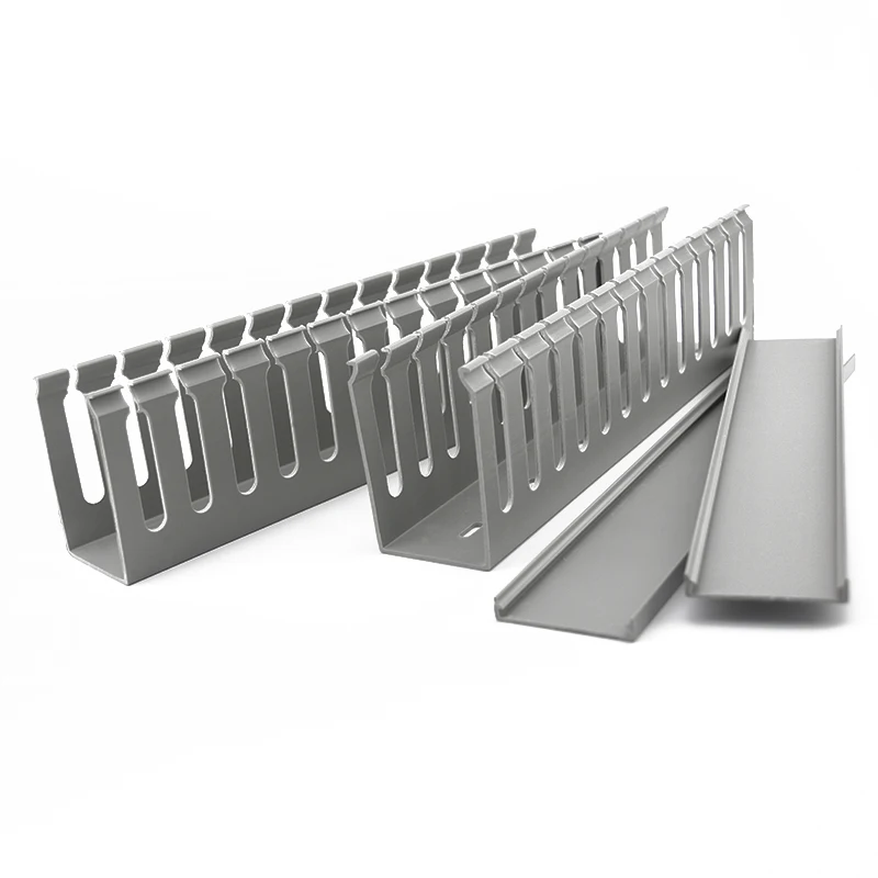 PVC flame retardant 5050 pvc flexible trunking pvc wire duct kabelkanal Electrical wire trough with cover