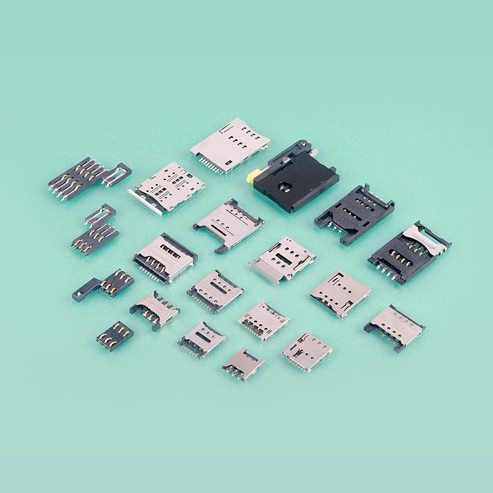 MUP Push push TYPE normally close PCB sim card holder connector for GPS