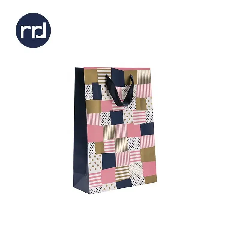 Wholesale Price Custom Color Clothing Shopping Foldable Gift Paper Bag Packaging